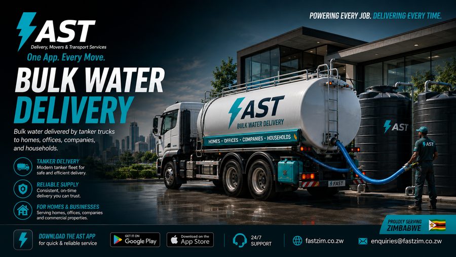 A FAST tanker filling a water tank at a building